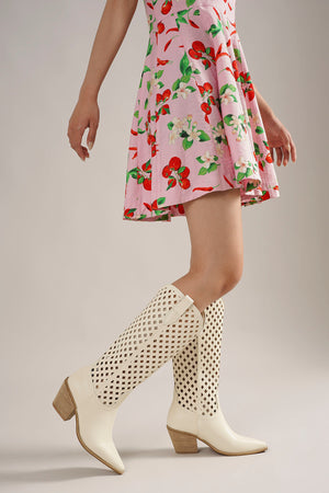 Cut-Out Western Boots DEANA-02