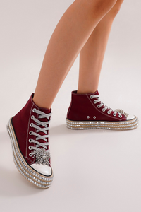 ASH-01 Studded High-Top Sneakers