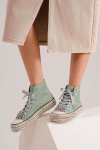 ASH-01 Studded High-Top Sneakers