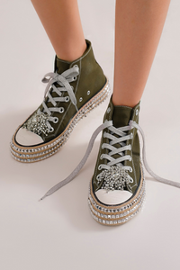 ASH-01 Studded High-Top Sneakers