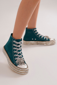 ASH-01 Studded High-Top Sneakers