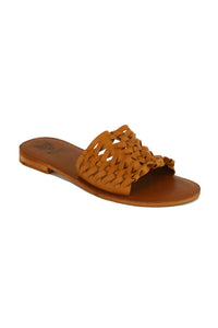 Woven Strap Slide Sandals ADELINE-02