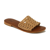 Woven Strap Slide Sandals ADELINE-02