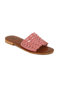 Woven Strap Slide Sandals ADELINE-02