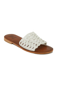 Woven Strap Slide Sandals ADELINE-02