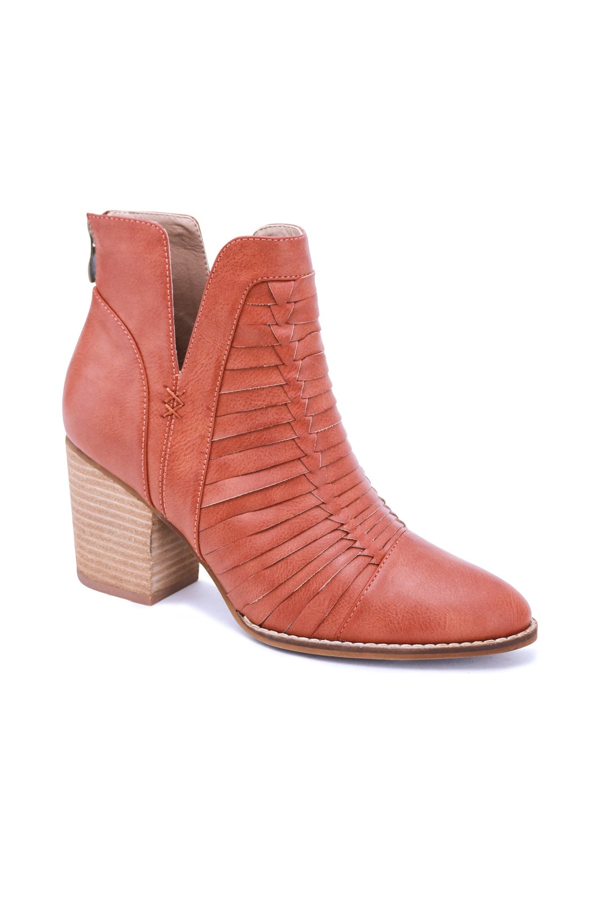 Woven Detail Ankle Booties ALINA-16