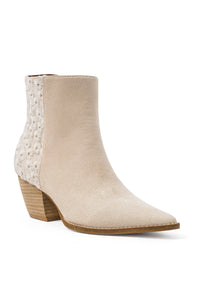 Floral Embellished Ankle Boots Arisa-73-L