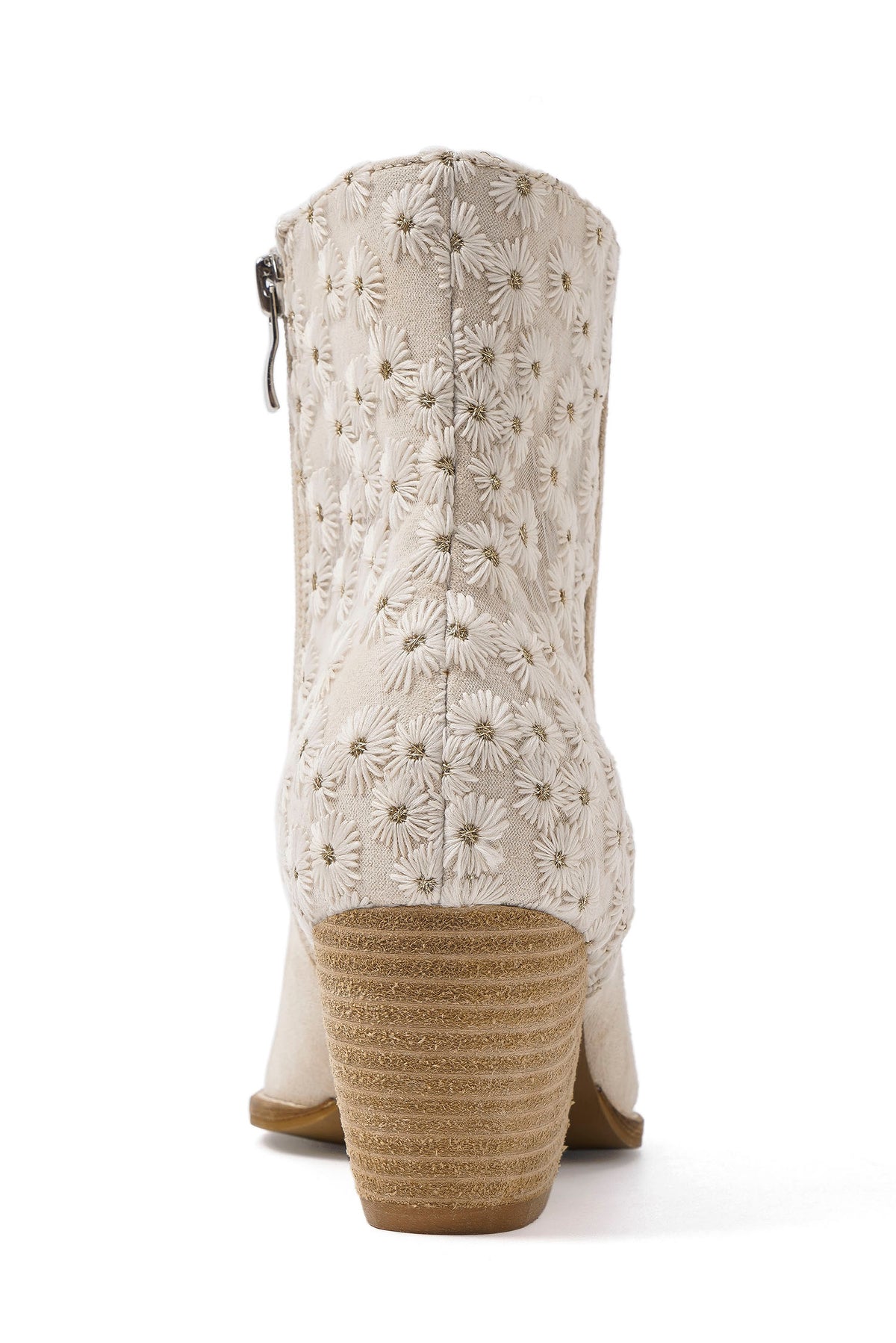Floral Embellished Ankle Boots Arisa-73-L