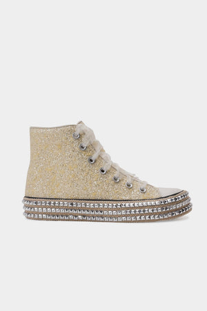 Platform Glitter Hi Top Sneakers ASH-02