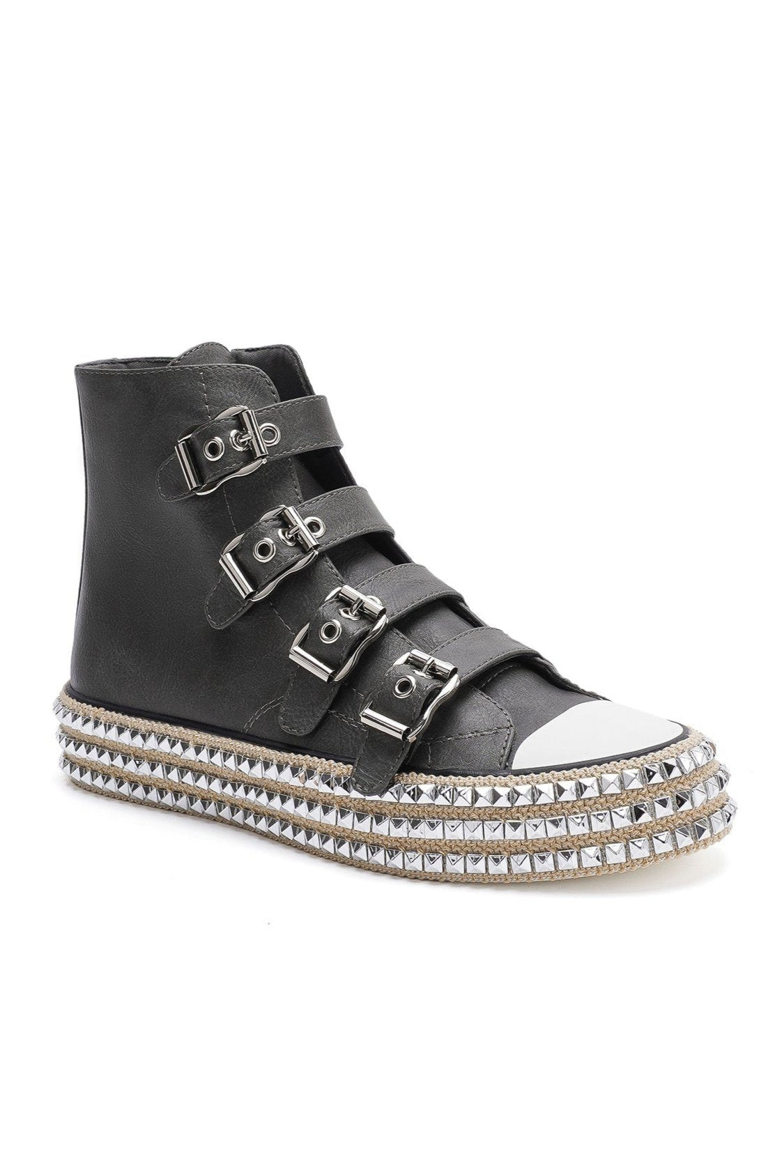 Buckle High-Top Sneakers ASH-16