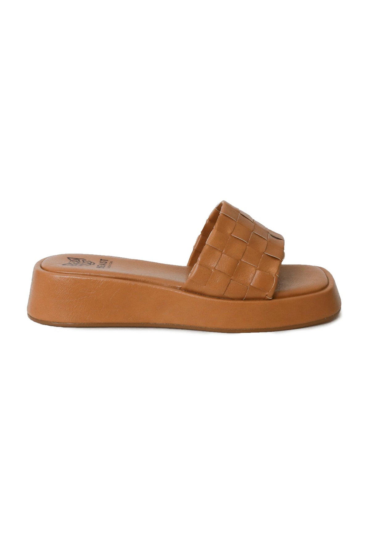 Platform Woven Slide Sandals CAMILA-01