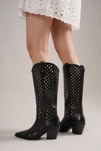 Cut-Out Western Boots DEANA-02