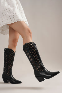 Cut-Out Western Boots DEANA-02