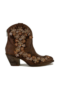 Floral Embellished Western Boots GLENDA-01