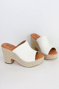 Espadrille Wedge Mule JENSEN-02-PU
