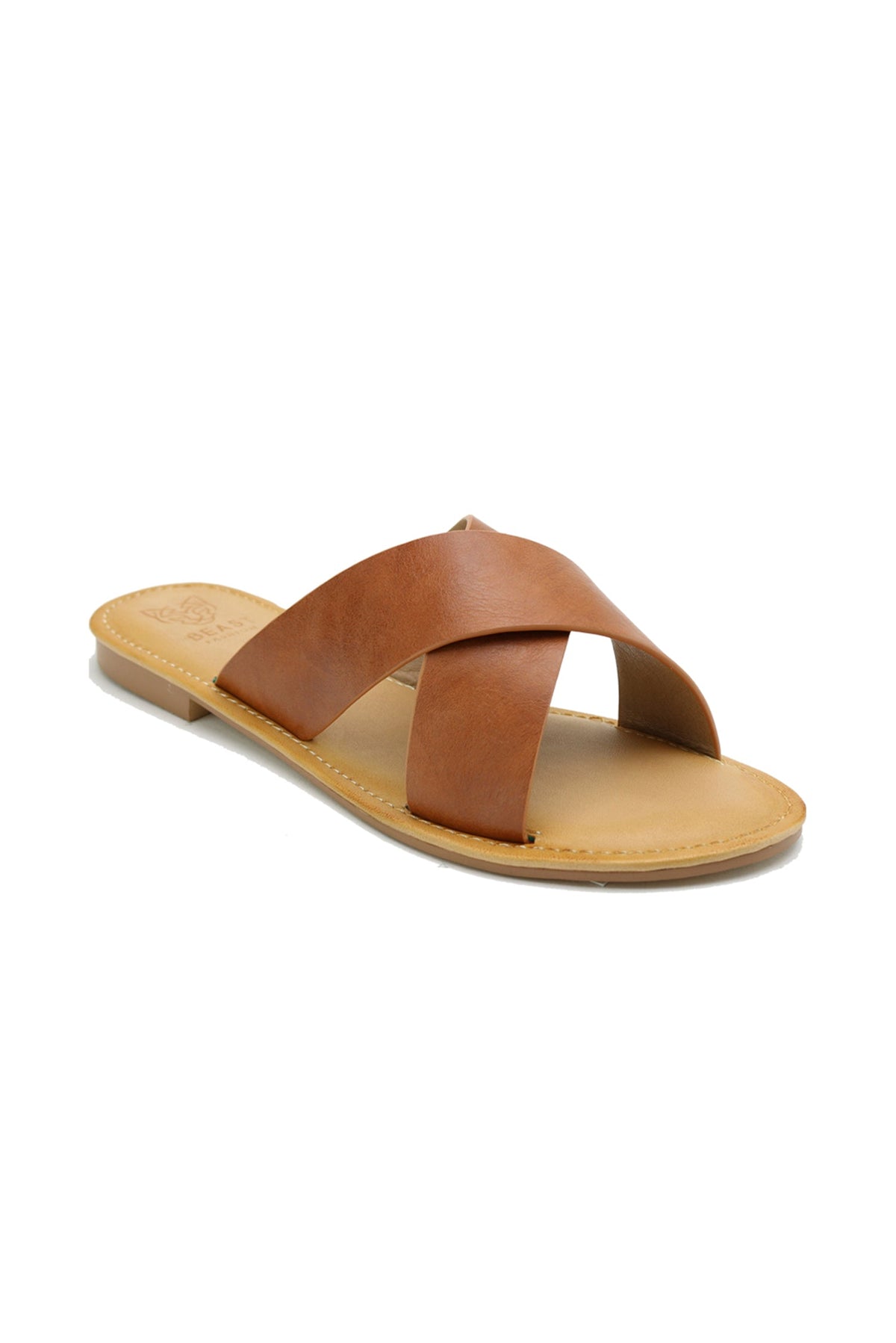 Minimalist Cross-Strap Sandals KAYLEE-01