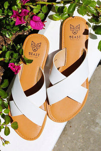 Minimalist Cross-Strap Sandals KAYLEE-01