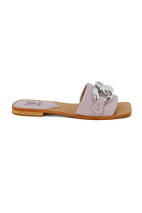 Chain Detail Flat Sandals LANA-01