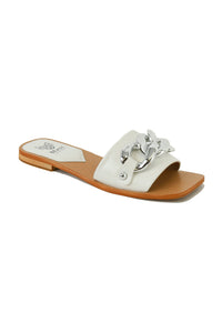 Chain Detail Flat Sandals LANA-01