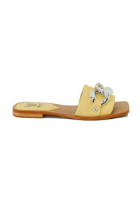 Chain Detail Flat Sandals LANA-01