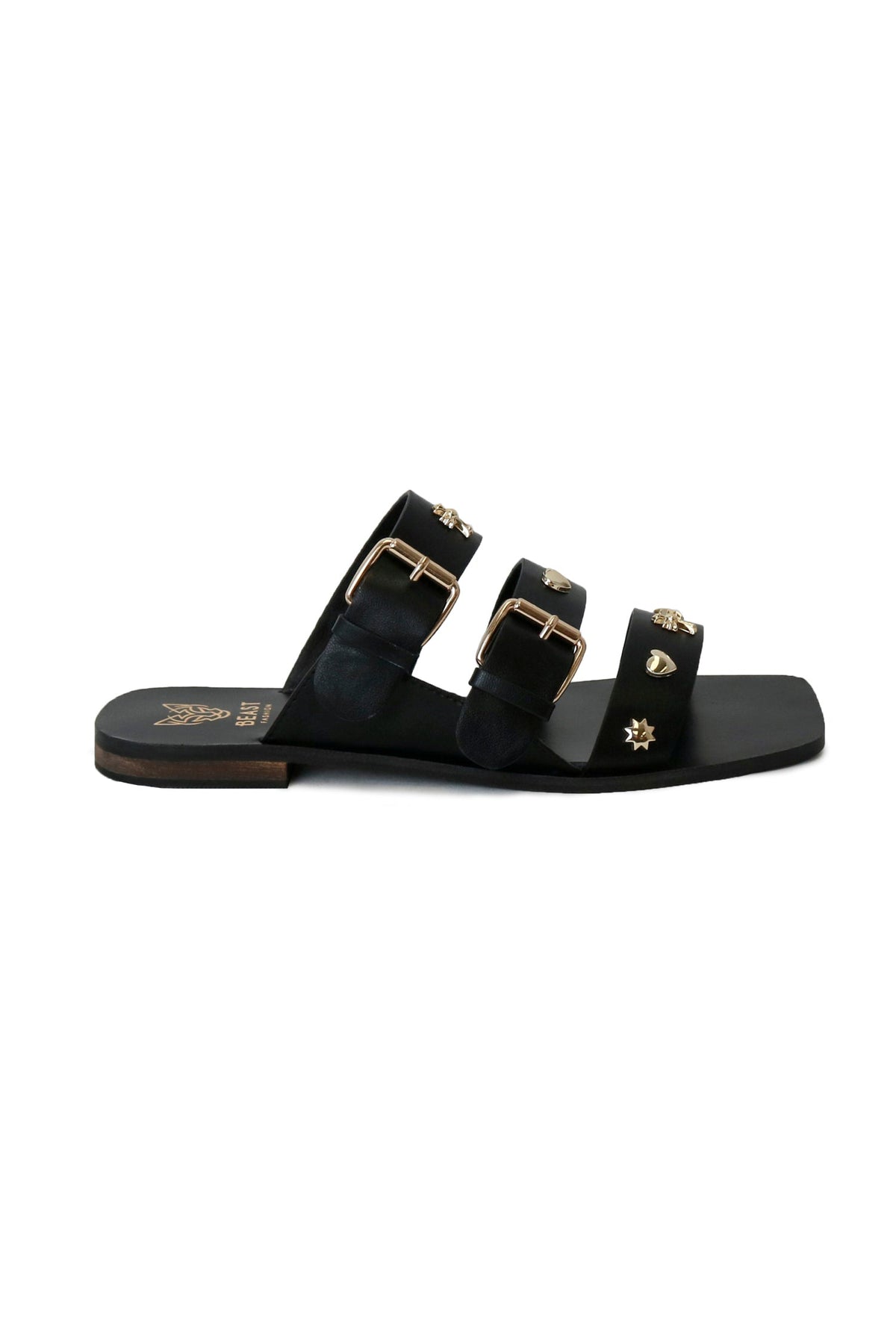 Studded Flat Sandals LANA-02