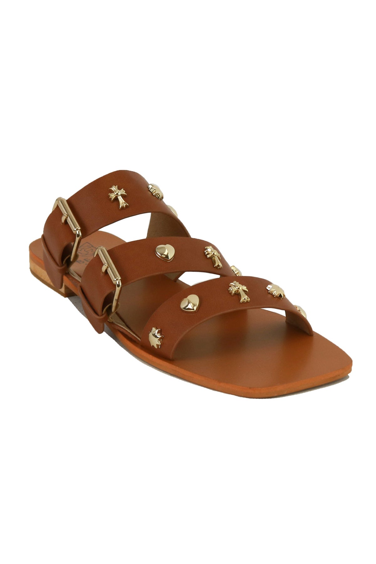 Studded Flat Sandals LANA-02