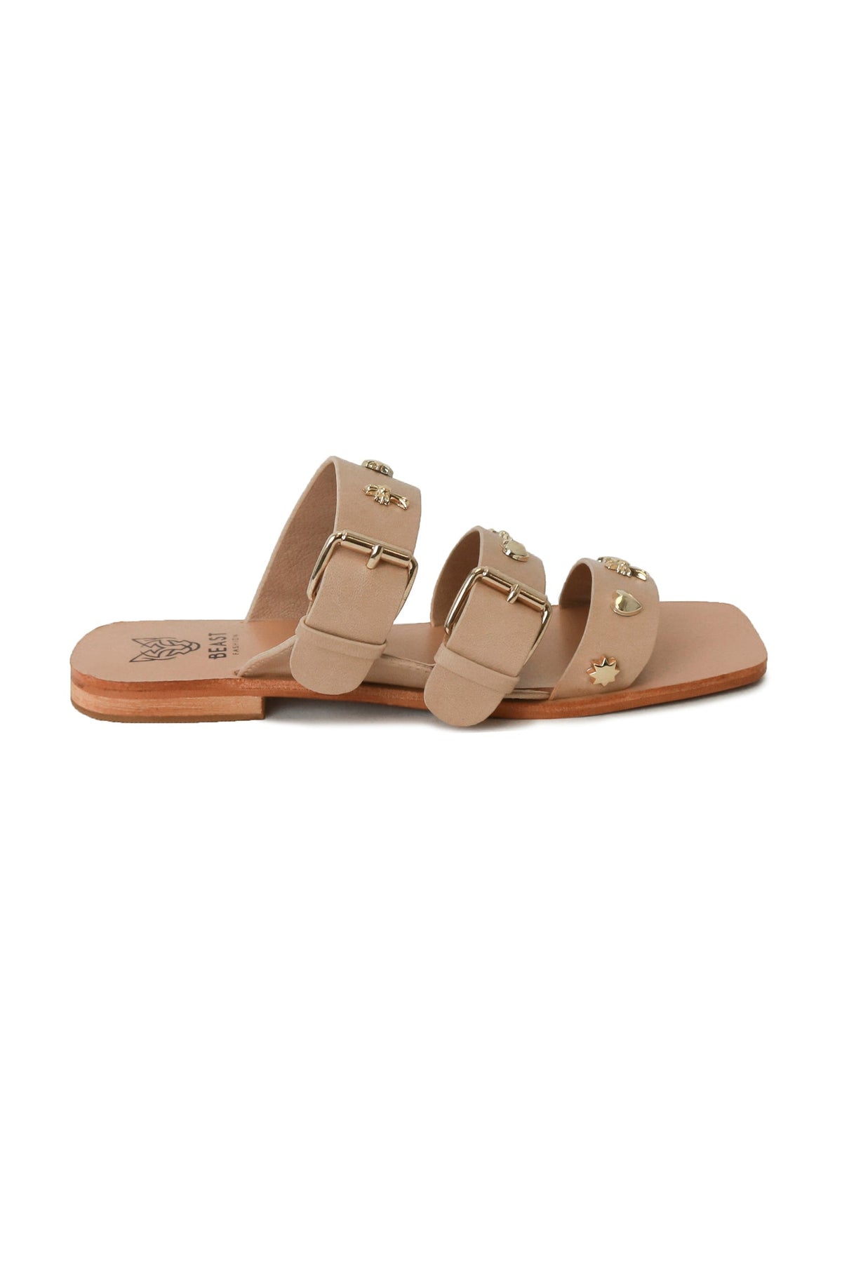 Studded Flat Sandals LANA-02
