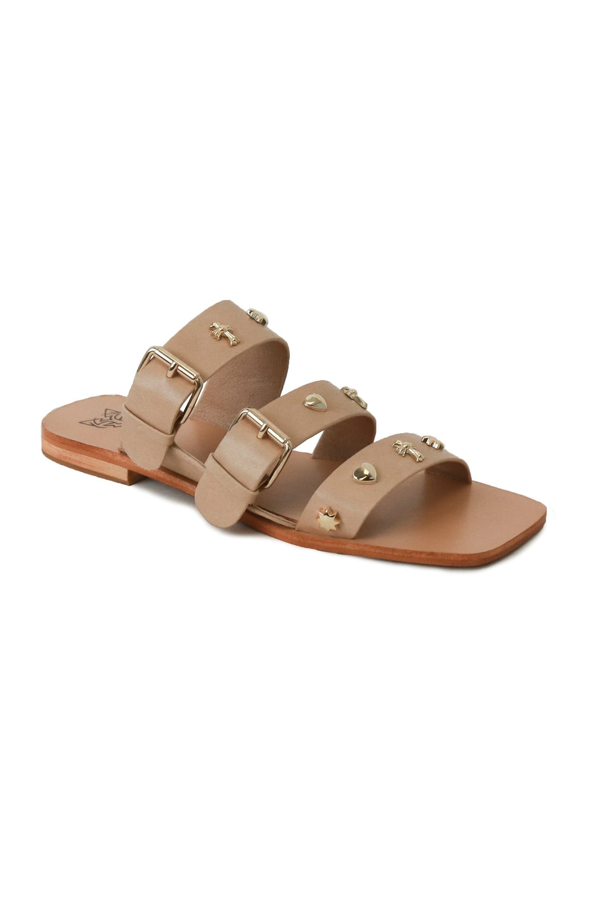 Studded Flat Sandals LANA-02