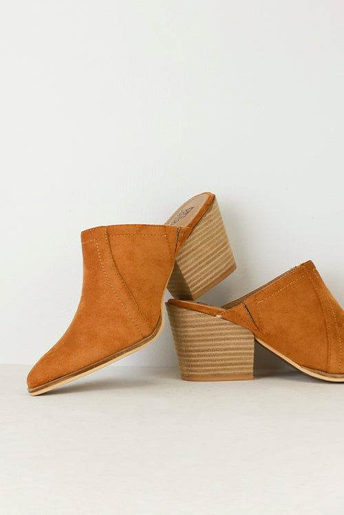Stacked Heel Mules LEO-21