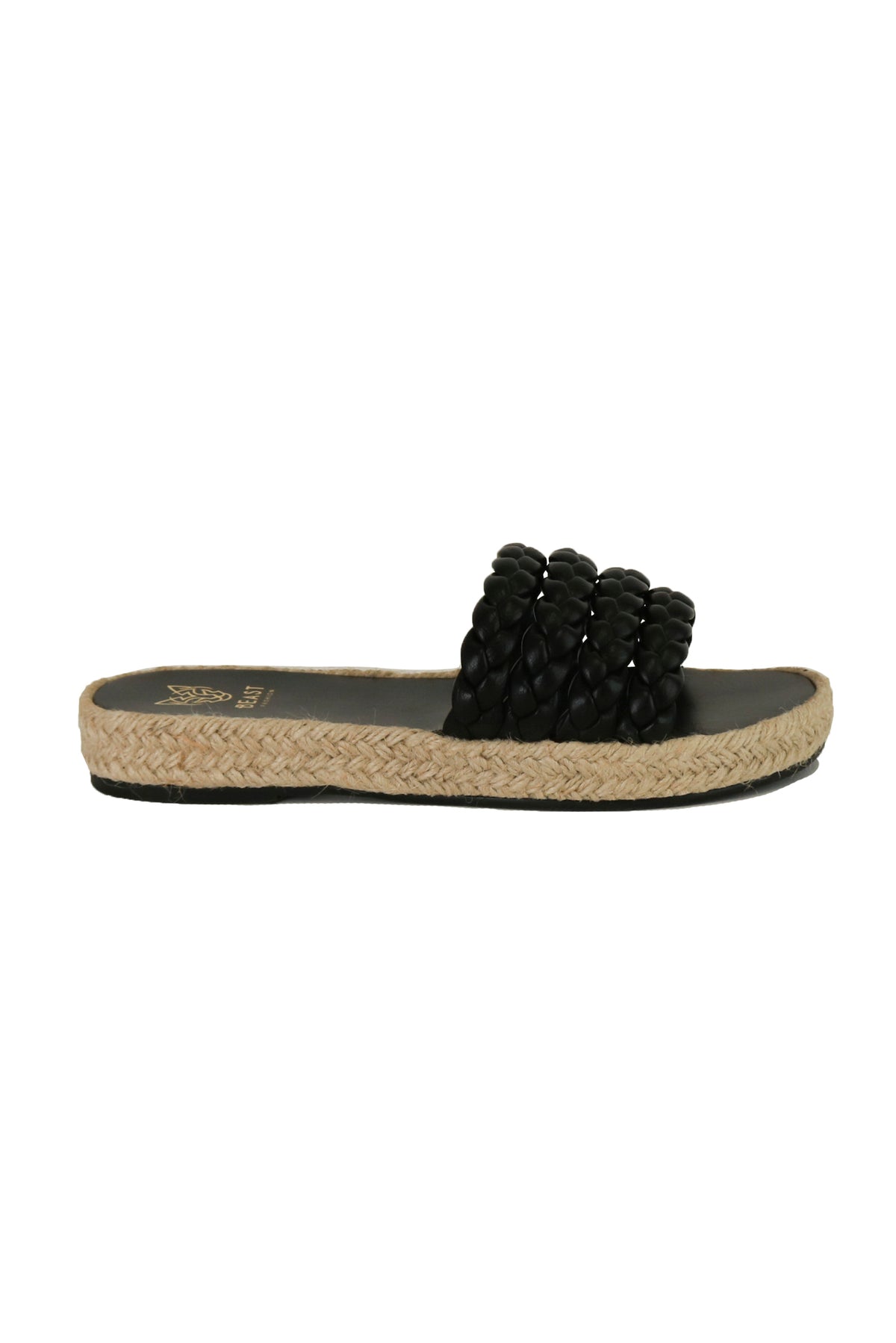 Braided Slide Espadrilles MELANIE-06