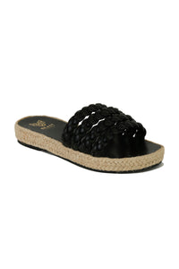Braided Slide Espadrilles MELANIE-06