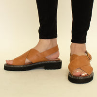 Chunky Sole Cross-Strap Sandals MILLIE-06