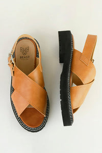 Chunky Sole Cross-Strap Sandals MILLIE-06