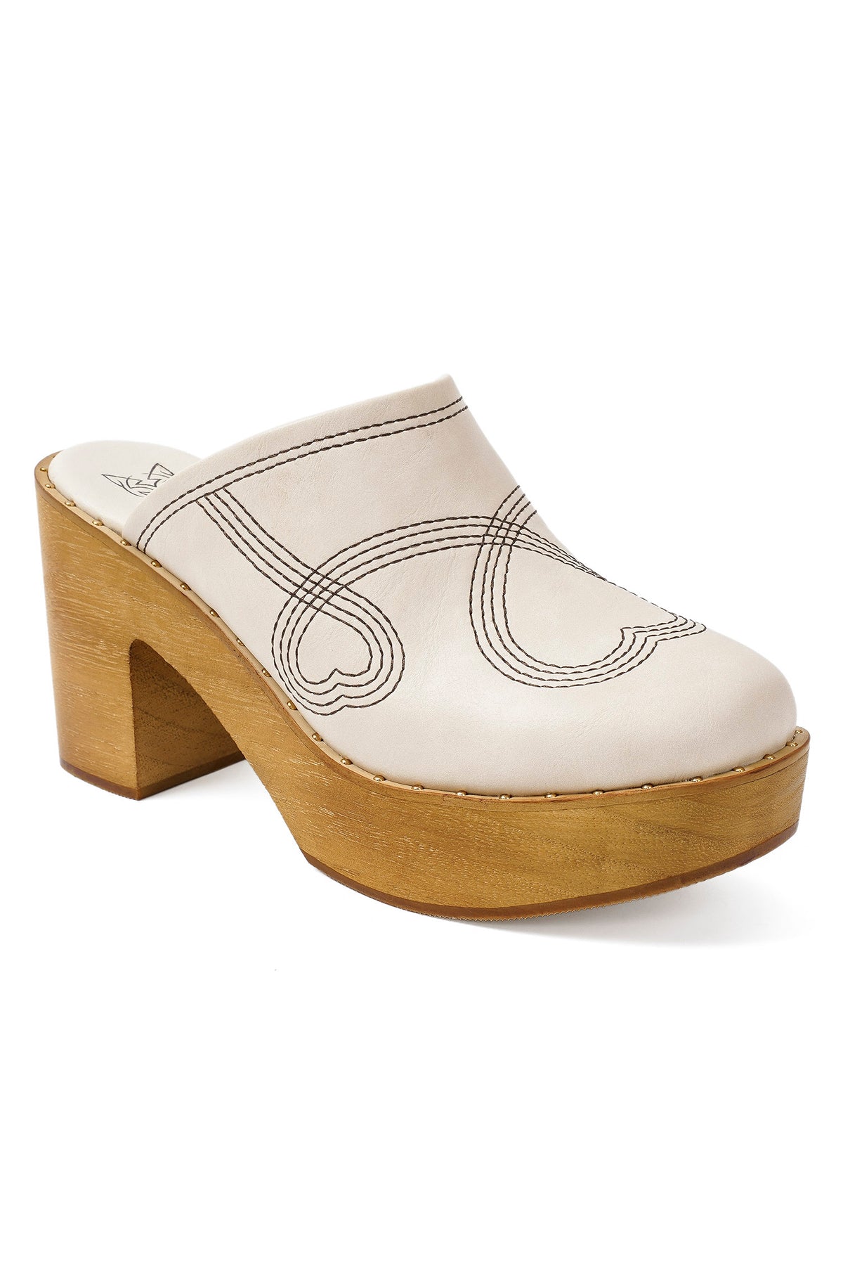 Retro Chic Wooden Platform Clogs Presley-28