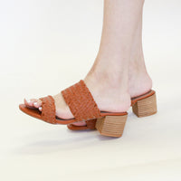 Woven Block Heel Sandals RYLEE-01