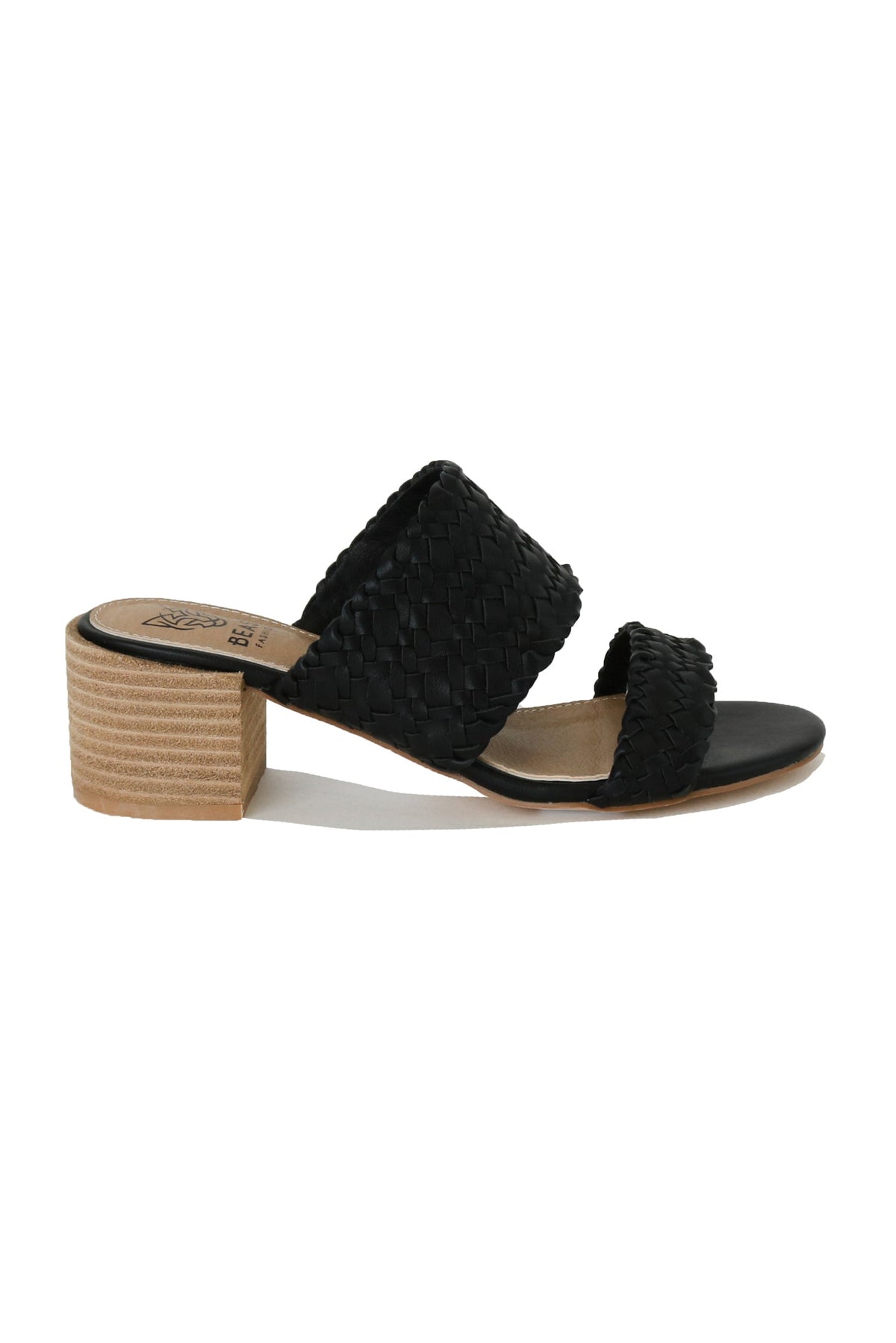 Woven Block Heel Sandals RYLEE-01