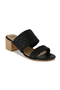 Woven Block Heel Sandals RYLEE-01
