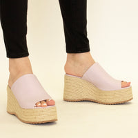 Espadrille Platform Mules STACEY-01