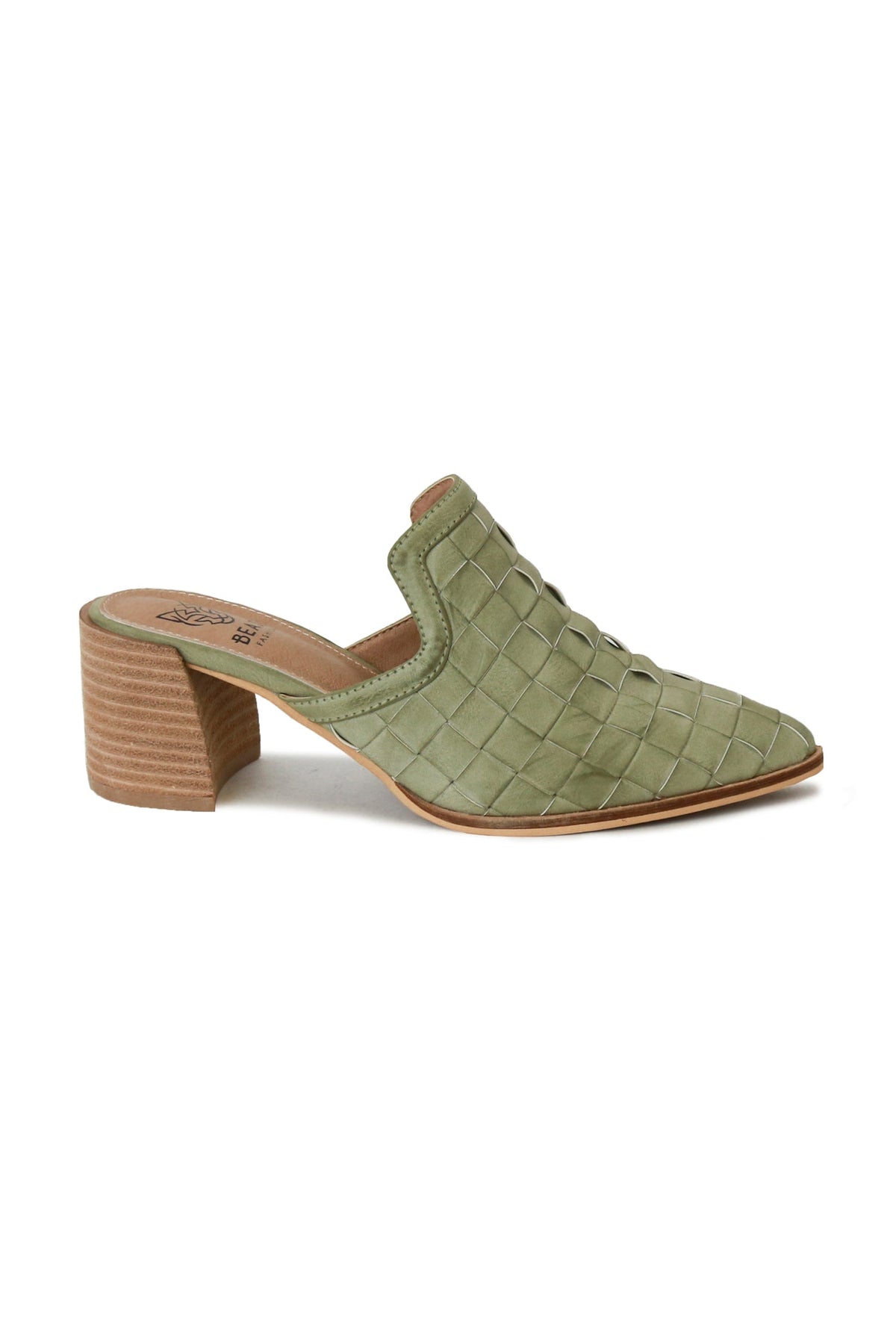 Woven Block Heel Mules STEPHANIE-31