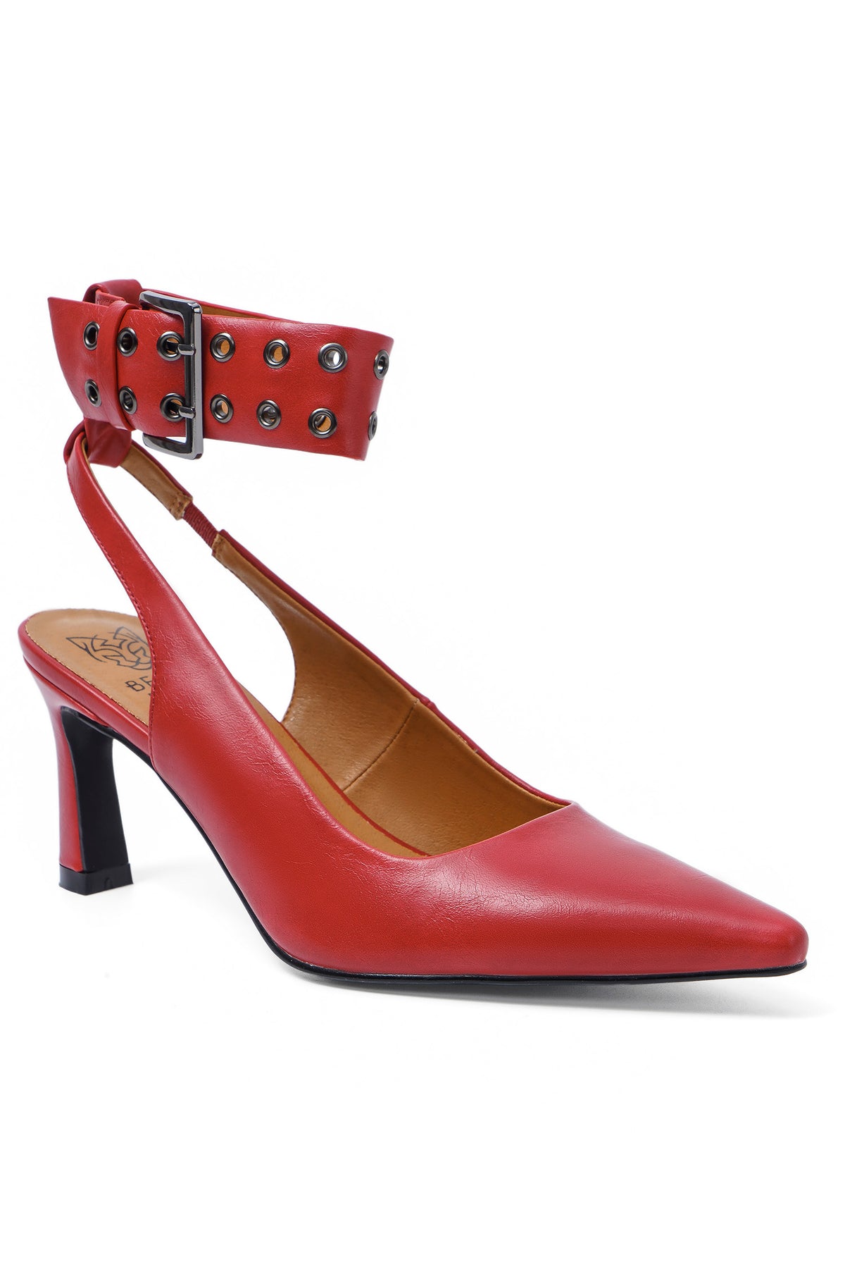Glamorous Pumps with Studded Ankle Strap Trinee-14