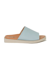 VICENTE-05 Slip-On Platform Sandals by Beast Fashion in light blue, ideal for summer. These stylish slip-on platform sandals offer comfort and versatility for any casual occasion, making them the perfect choice for your vacation slide sandals.