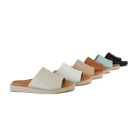 VICENTE-05 Slip-On Platform Sandals by Beast Fashion being worn stylishly, highlighting the comfort and chic design. Perfect for summer outings or vacations, these slip-on platform sandals are a fantastic addition to your casual footwear.
