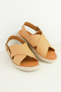 VICENTE-07 Cross-Strap Slingback Sandals