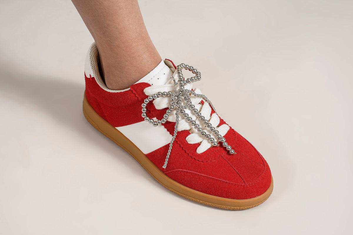 Beaded Bow Shoe Cham ACCS-PEARL-001