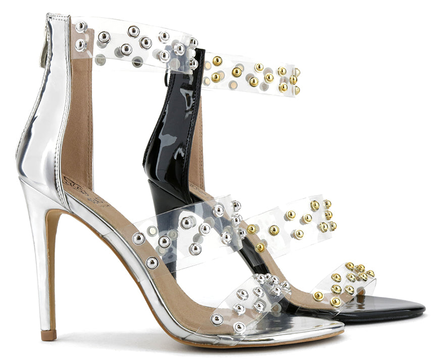 Studded Clear Heel KANDICE-01